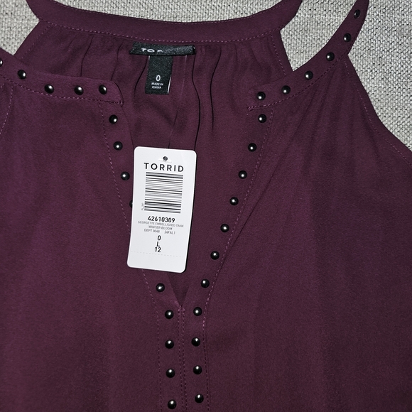 Torrid Purple Studded Tank Top - Picture 4 of 4